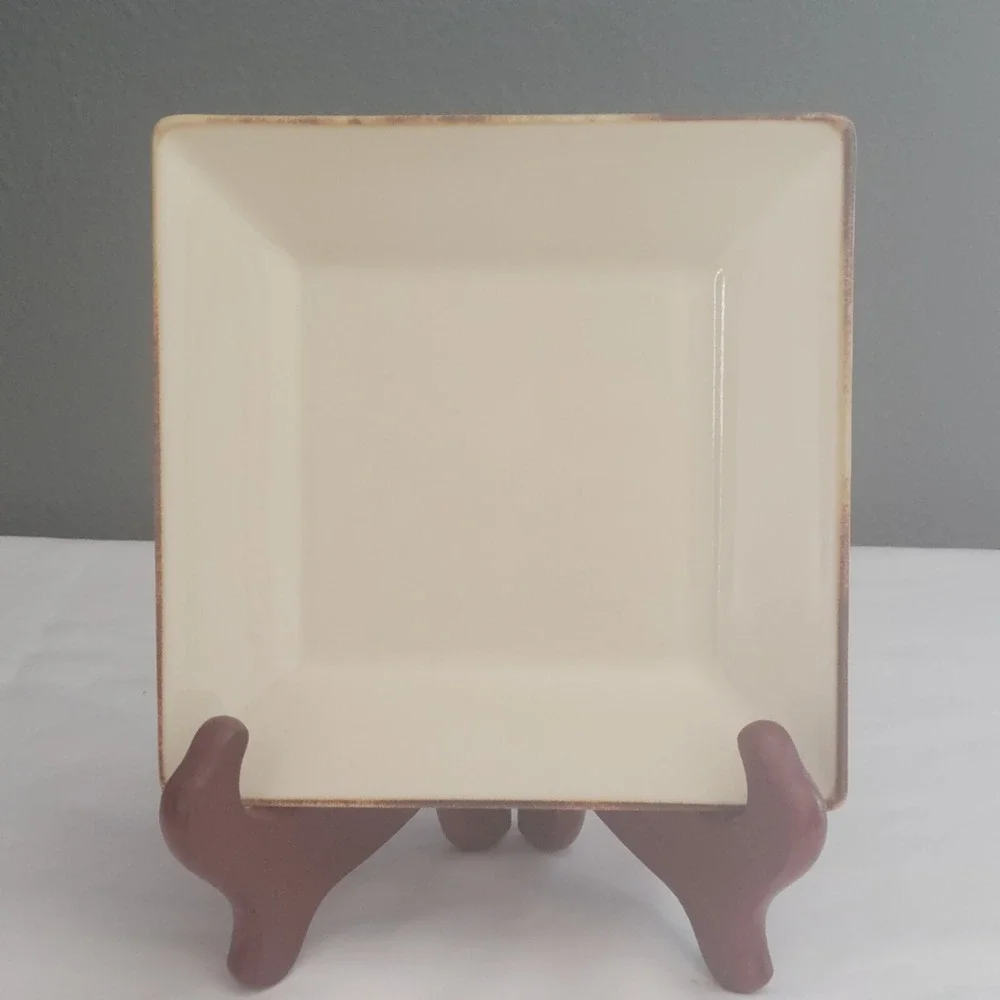 Pottery Barn Asian Square Plates 6